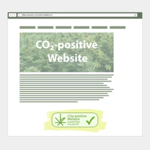 CO₂-positive Website