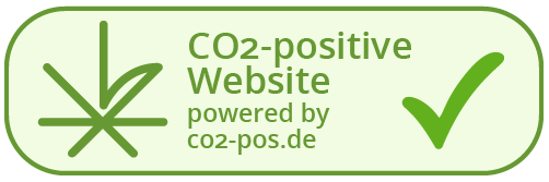 CO₂-positive Website powered by co2-pos.de - VALID
